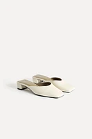 LEATHER HEELED MULES 50TH ANNIVERSARY