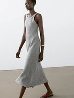 Robe midi 100 % lin