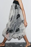 ZW COLLECTION PRINTED ORGANZA DRESS