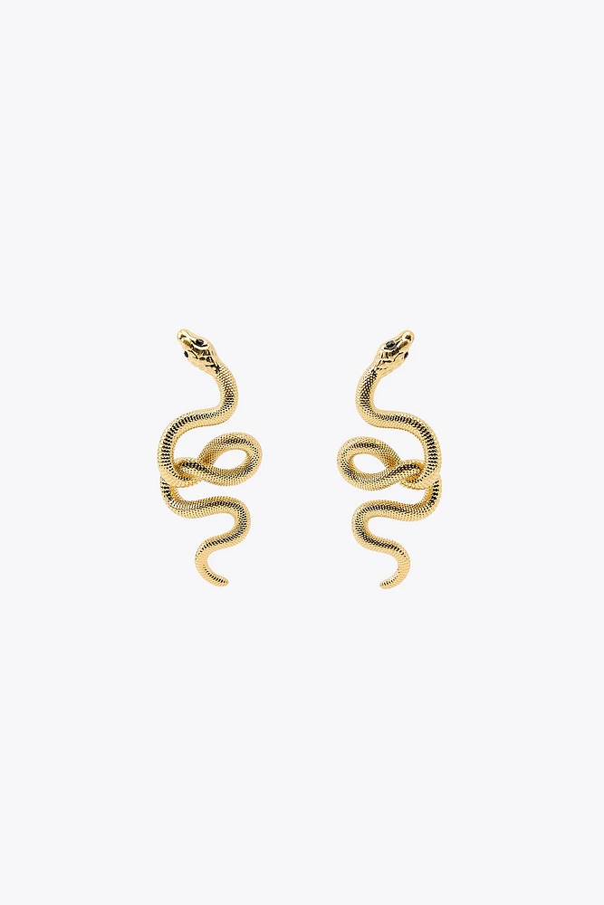 METAL SNAKE EARRINGS