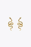 METAL SNAKE EARRINGS