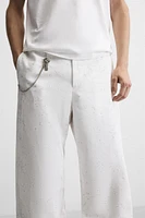 PANTALON COUPE LARGE IMPRIMÉ ABSTRAIT