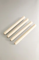 SET OF DECORATIVE CYLINDRICAL LONG TAPER CANDLES (SET