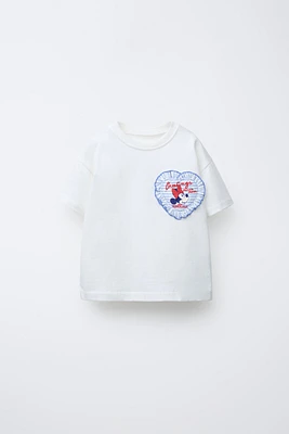 T-SHIRT CŒUR MINNIE MOUSE © DISNEY