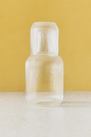 STRIPED BOROSILICATE GLASS NIGHT SET (SET OF 2)