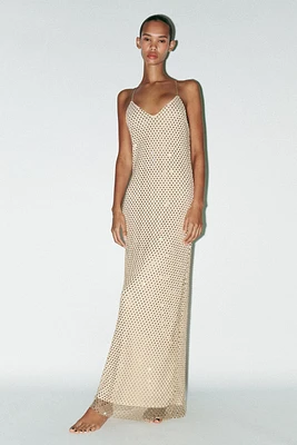 RHINESTONE MAXI DRESS