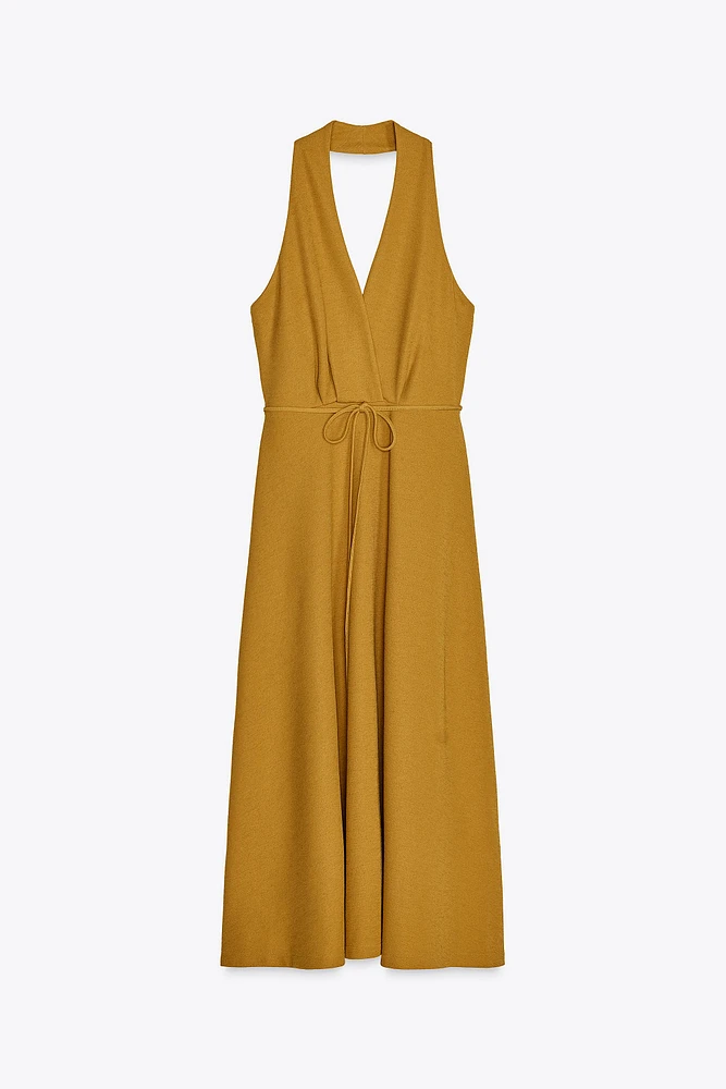 ROBE HALTER CEINTURE
