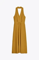 ROBE HALTER CEINTURE
