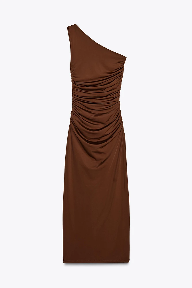 ROBE EN POLYAMIDE ASYMÉTRIQUE