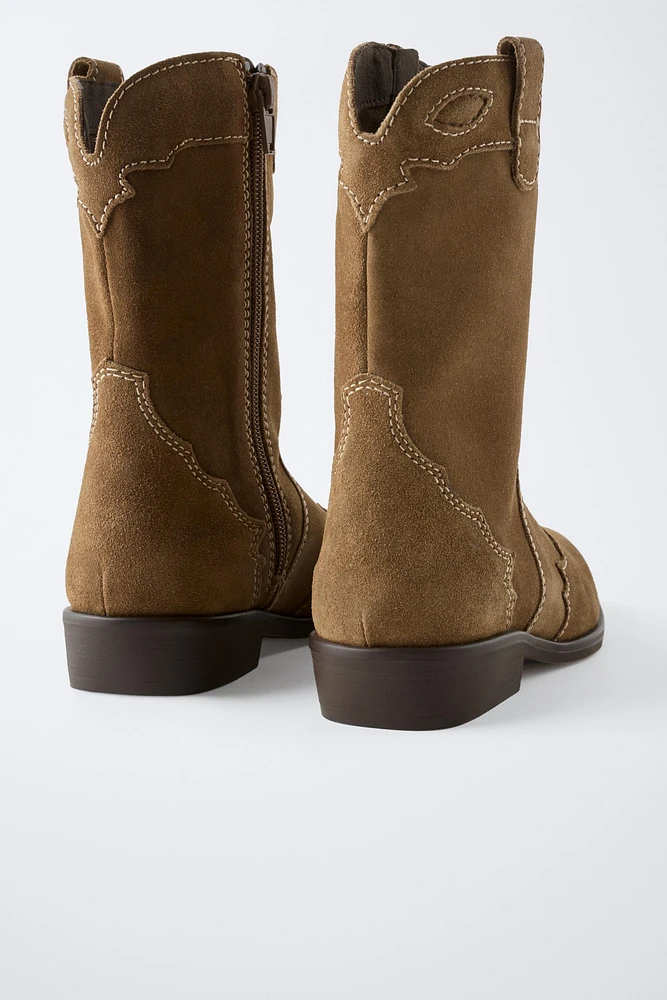 BOTTES STYLE COW-BOY EN DAIM