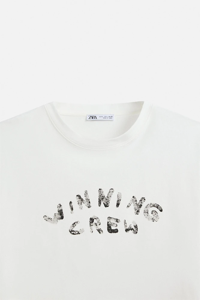 TEXT PRINT T-SHIRT