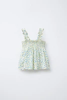 TOP EN PLUMETIS FLEURS