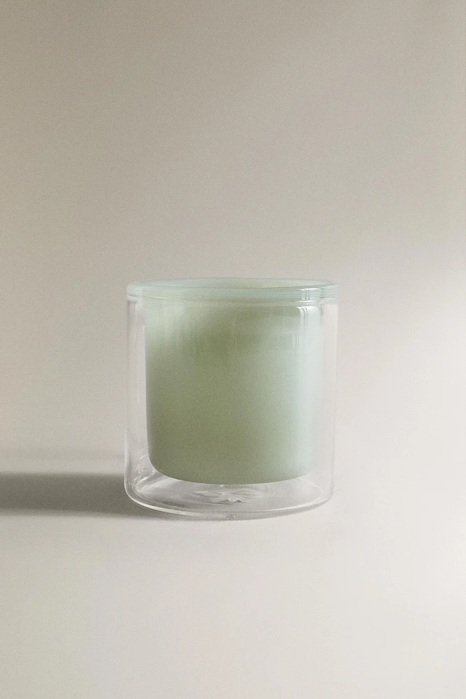 BOROSILICATE GLASS COFFEE MUG WITH A DOUBLE-WALL