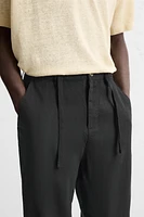 COTTON LINEN PANTS