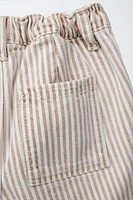 STRIPED TWILL PANTS