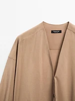 Blouse fluide satinée