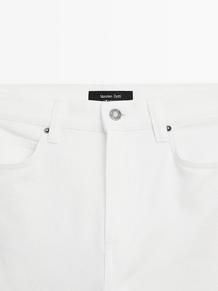 Jean large taille haute