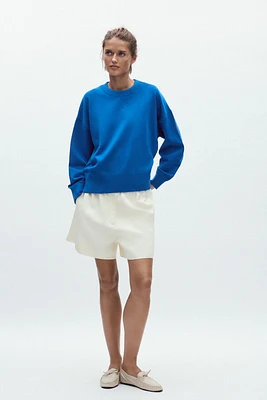 PLAIN KNIT SWEATSHIRT