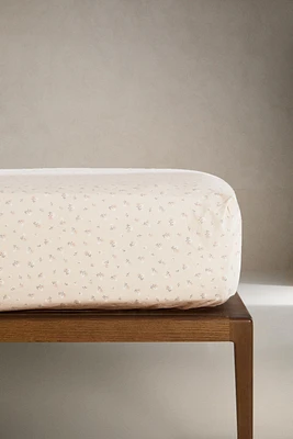 DRAP-HOUSSE ENFANT IMPRIMÉ FLEUR