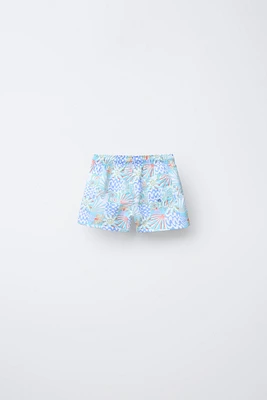 2-6 YEARS/ PALM TREE SWIM SHORTS