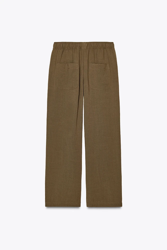 RUSTIC ELASTIC WAIST PANTS