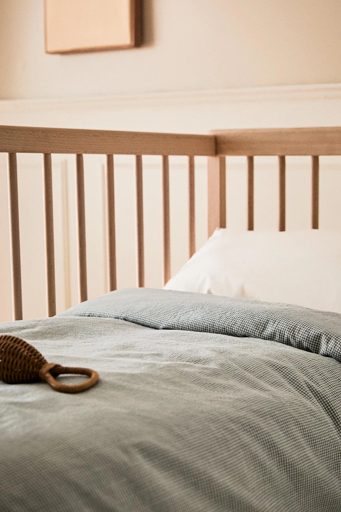 CHILDREN’S GINGHAM DUVET COVER