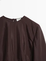 Chemise satinée fendue - Limited Edition