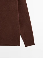 Cardigan oversize col en V 100 % cachemire