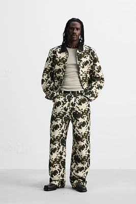 PANTALON RELAXED FIT À IMPRIMÉ ANIMAL