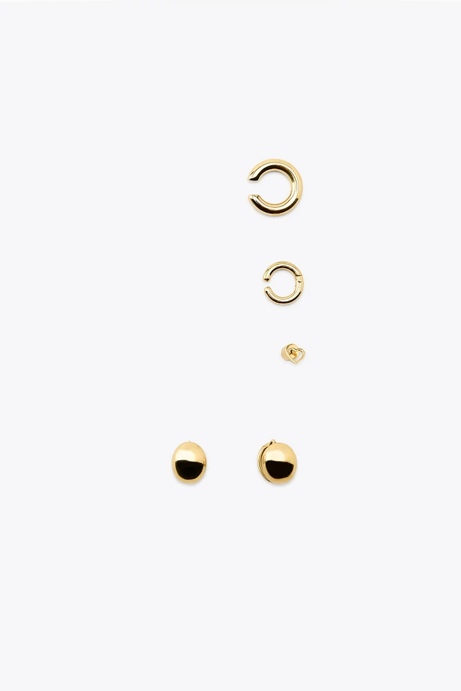 WATERPROOF HEART EARCUFF EARRING PACK