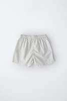 AGES 8-14/ TWO-PACK OF STRIPED POPLIN BOXERS