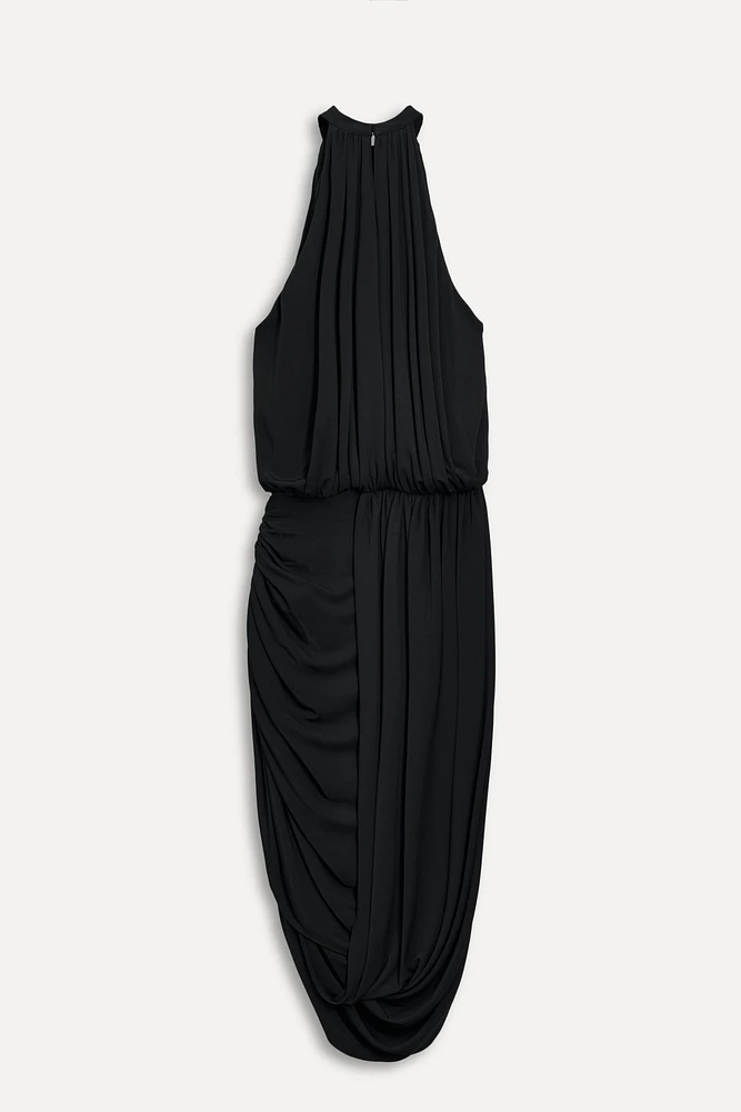 ROBE À ENCOLURE AMÉRICAINE ASYMÉTRIQUE 50E ANNIVERSAIRE