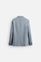 TEXTURED SUIT BLAZER