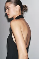 GILET HALTER À BOUTONS