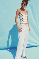 TOP CORSETERIE À POIS