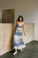 ROBE À PANNEAUX IMPRIMÉ PATCHWORK