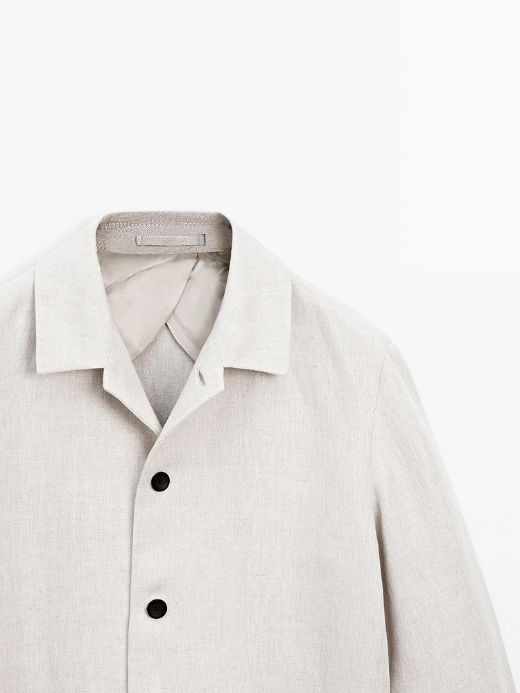 Surchemise délavée 100 % lin - Limited Edition