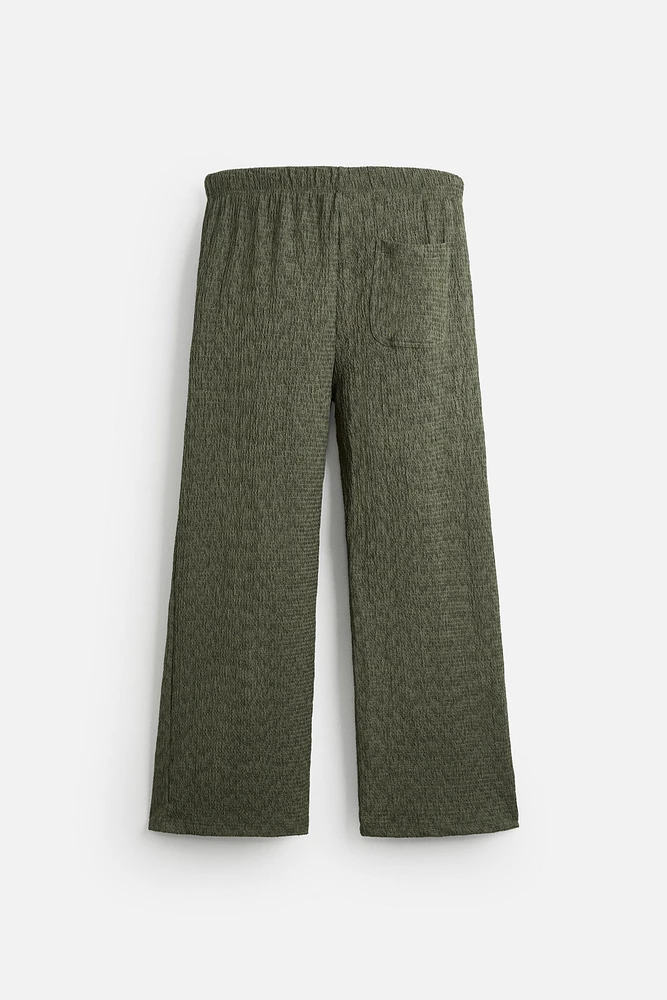 PANTALON STRUCTURÉ À TEXTURE