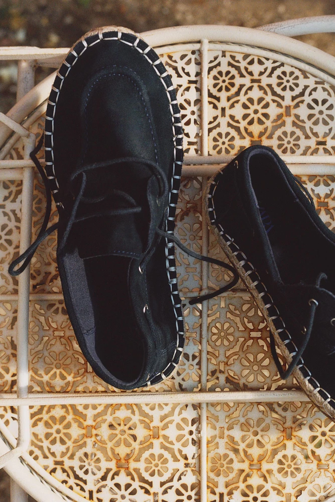 CHAUSSURES BATEAU JUTE CROÛTE DE CUIR