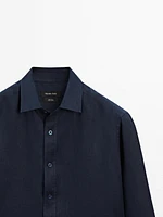 Chemise slim 100 % lin