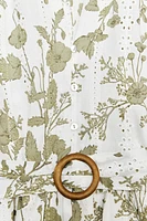 ROBE COURTE IMPRIMÉE BRODÉE AJOURÉE