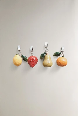 LOT PINCES À NAPPE FRUIT (LOT DE 4)