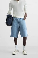 BERMUDA EN DENIM BAGGY FIT