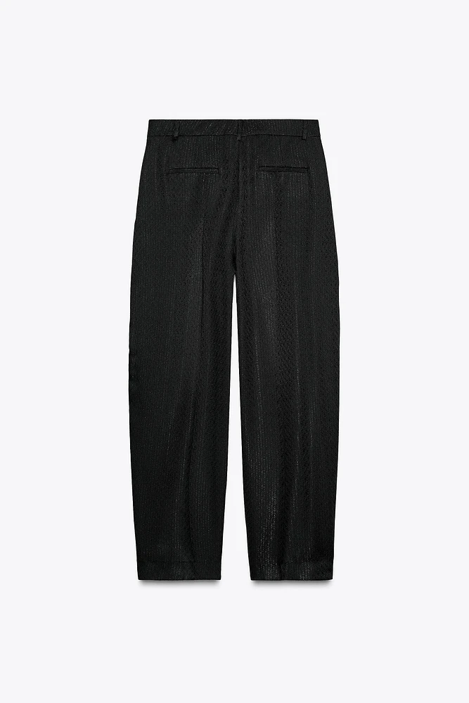 ZW COLLECTION JACQUARD PLEATED PANTS