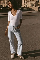 T-SHIRT EN COTON DÉLAVÉ