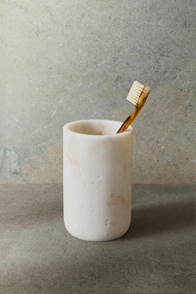 MARBLE PATTERN TOOTHBRUSH HOLDER