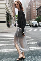 JUPE MIDI SEQUINS ZW COLLECTION