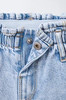 EMBROIDERED FLOWER DENIM SHORTS