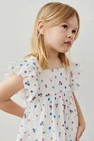 TEXTURED FLORAL T-SHIRT