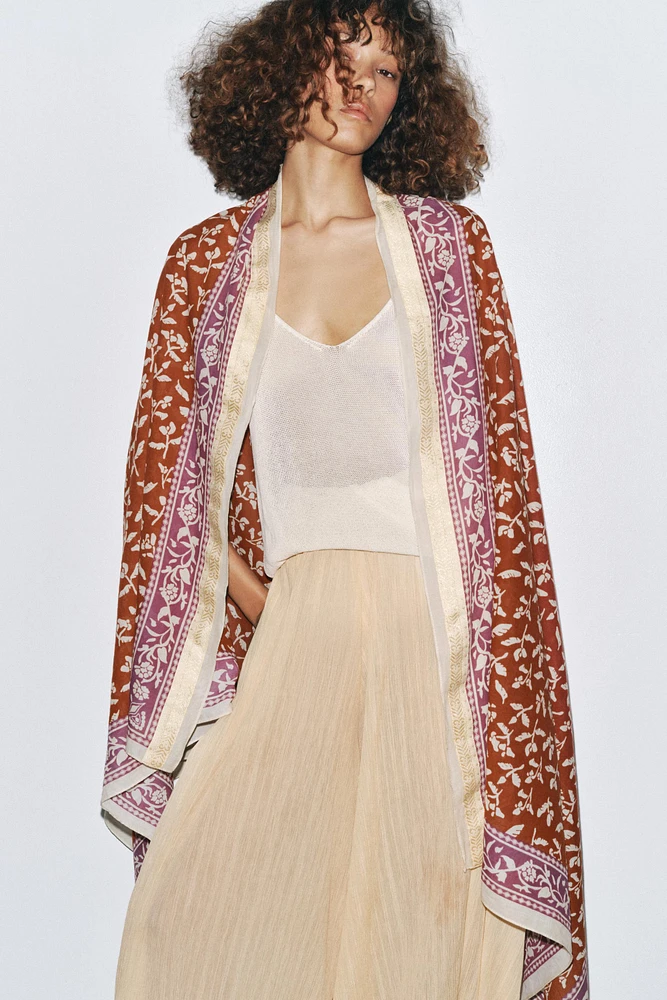 FOULARD IMPRIMÉ FLORAL